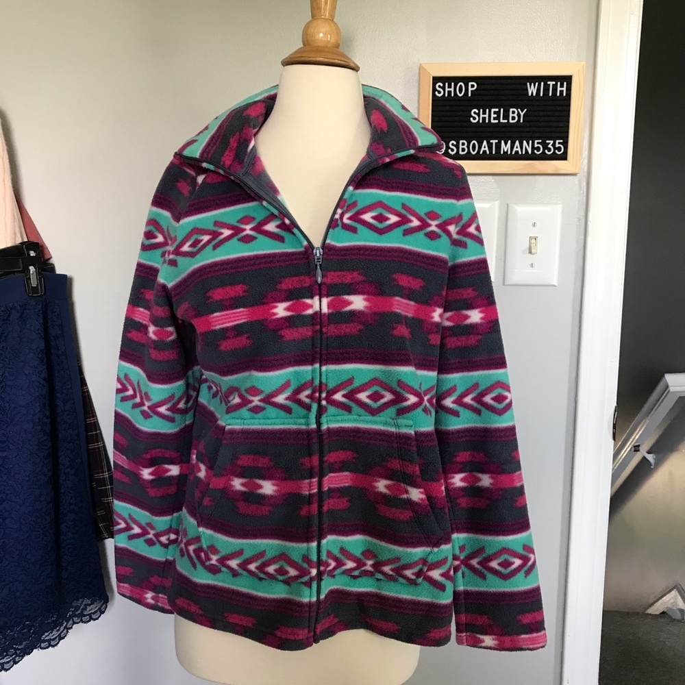 Fleece Jacket - purple/blue